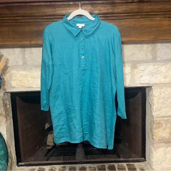 J. Jill 100% Linen Tunic Top - Picture 2 of 11